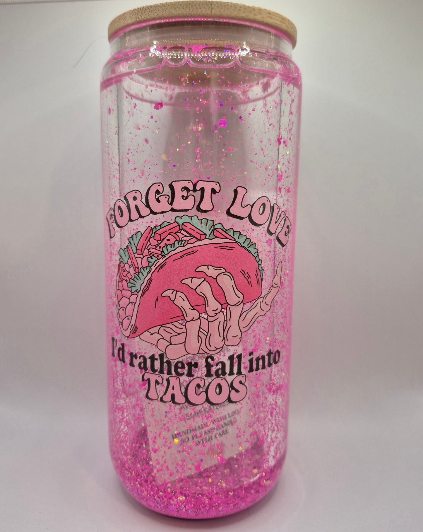 Forget Love Snow Globe Tumbler