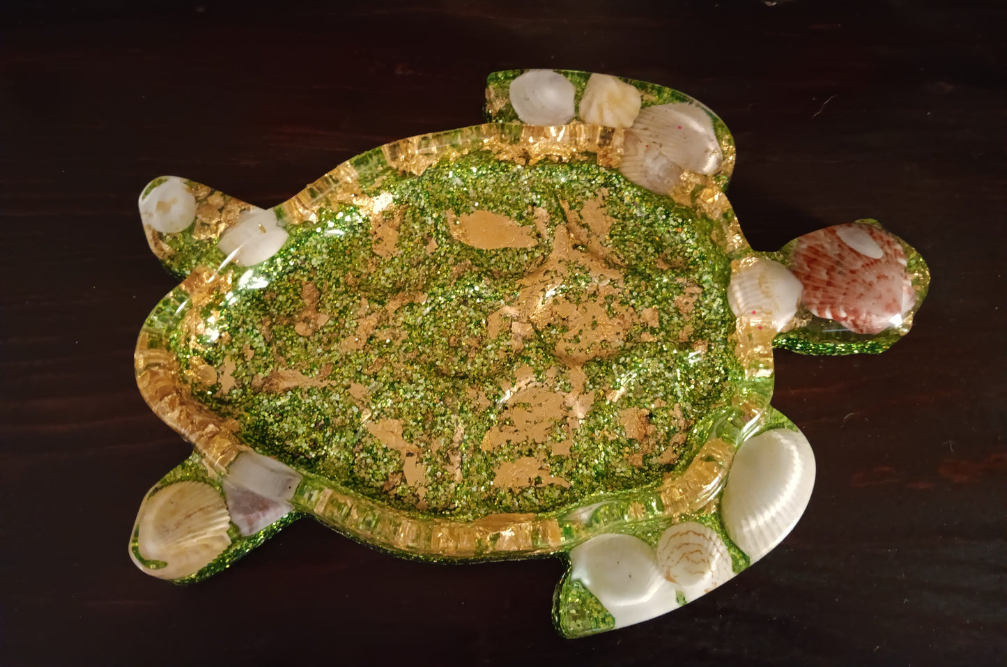 Green and Gold Turtle Tray