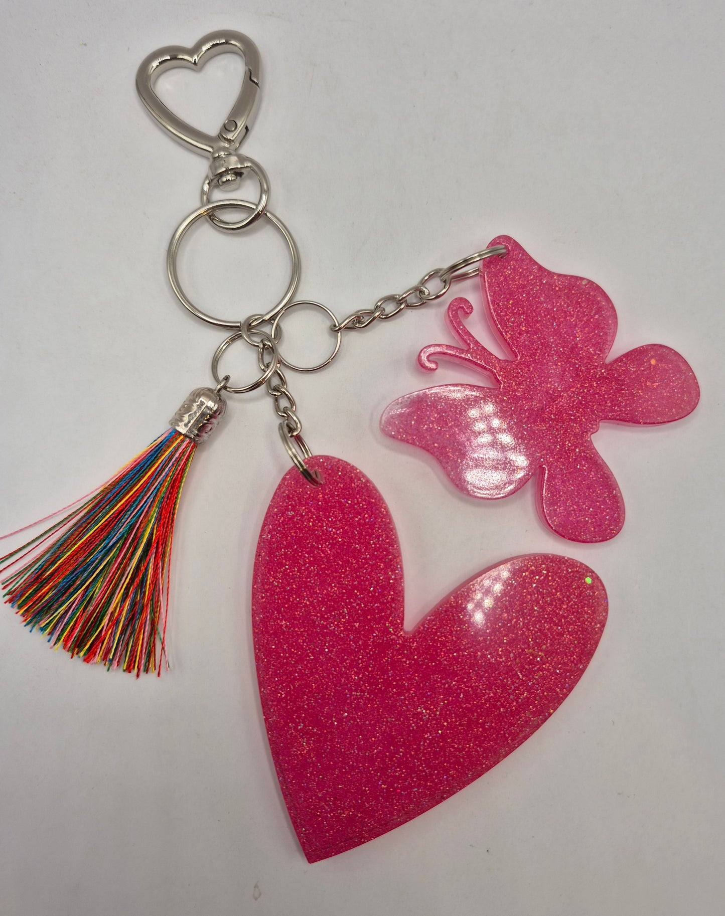 Butterfly & Heart Keychain