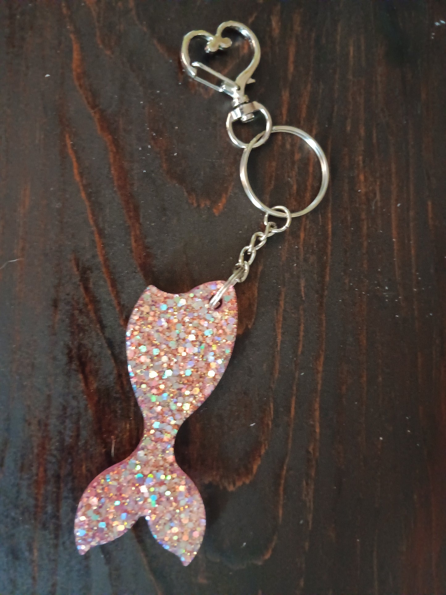 Pink Mermaid Keychain