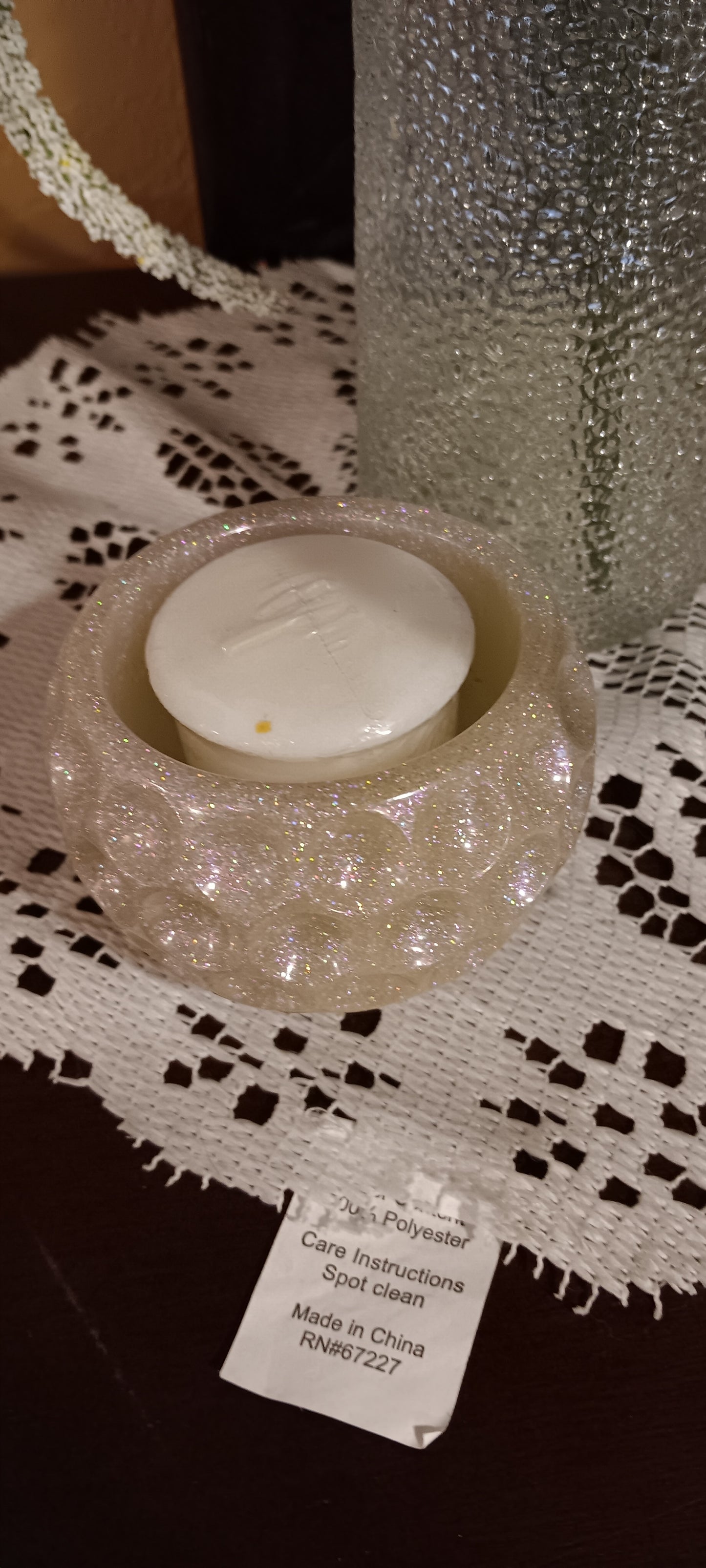 White Candleholder