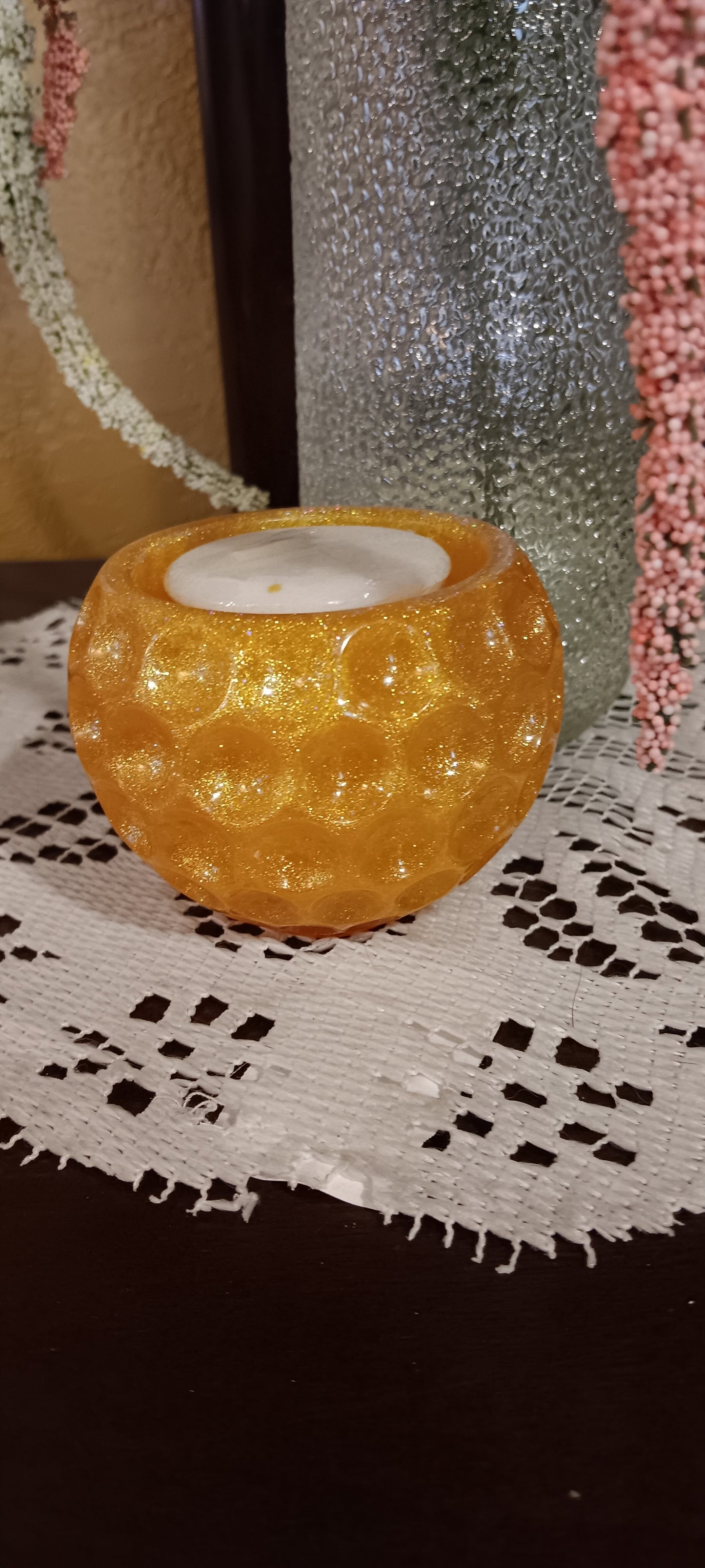 Yellow Candleholder